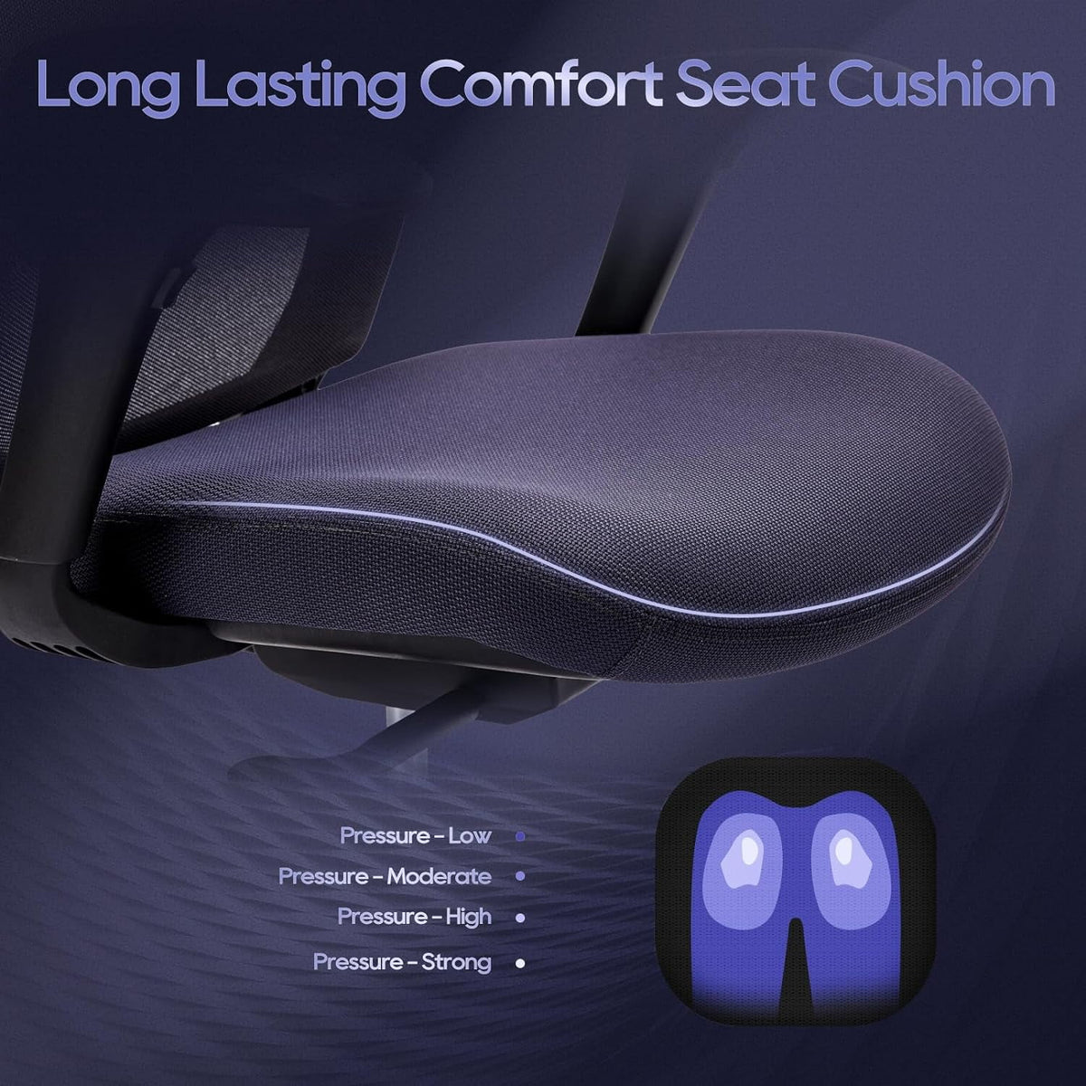 Ergonomic Mesh Office Chair with 4D Armrests Grey V784607