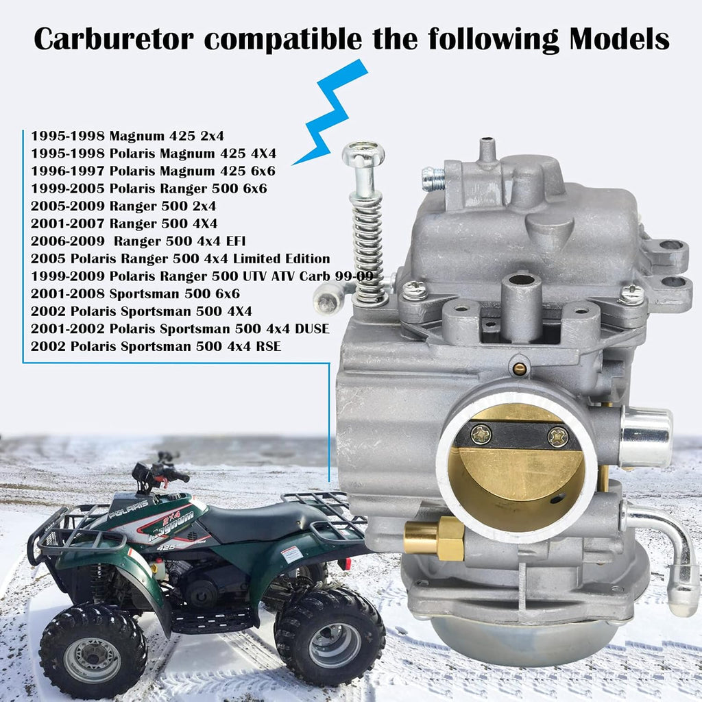 Carburetor Pack of 2 for Polaris Magnum 425 Sportsman 500 Ranger 500 ATV Y8475