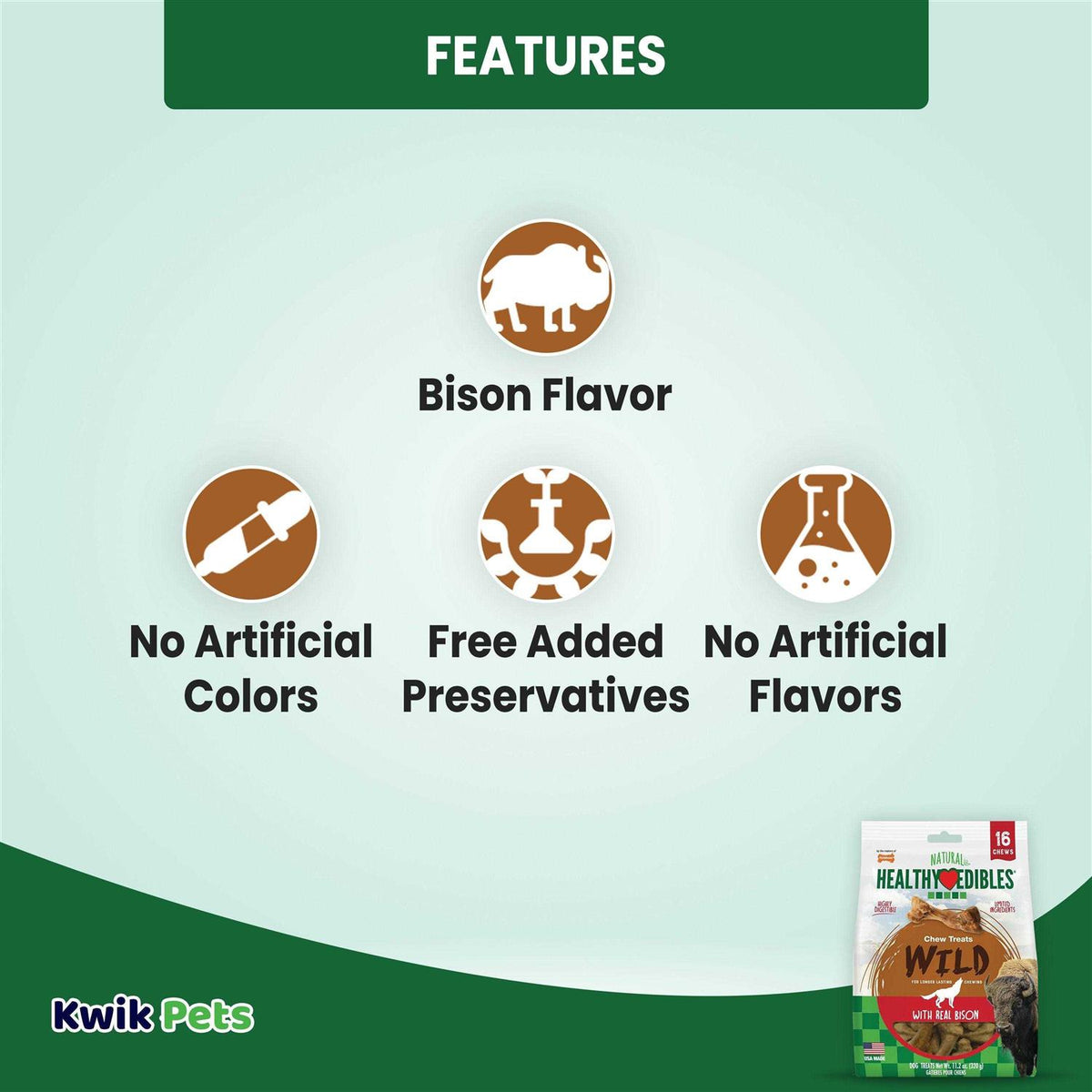 Natural Bison Chew Treats G8560