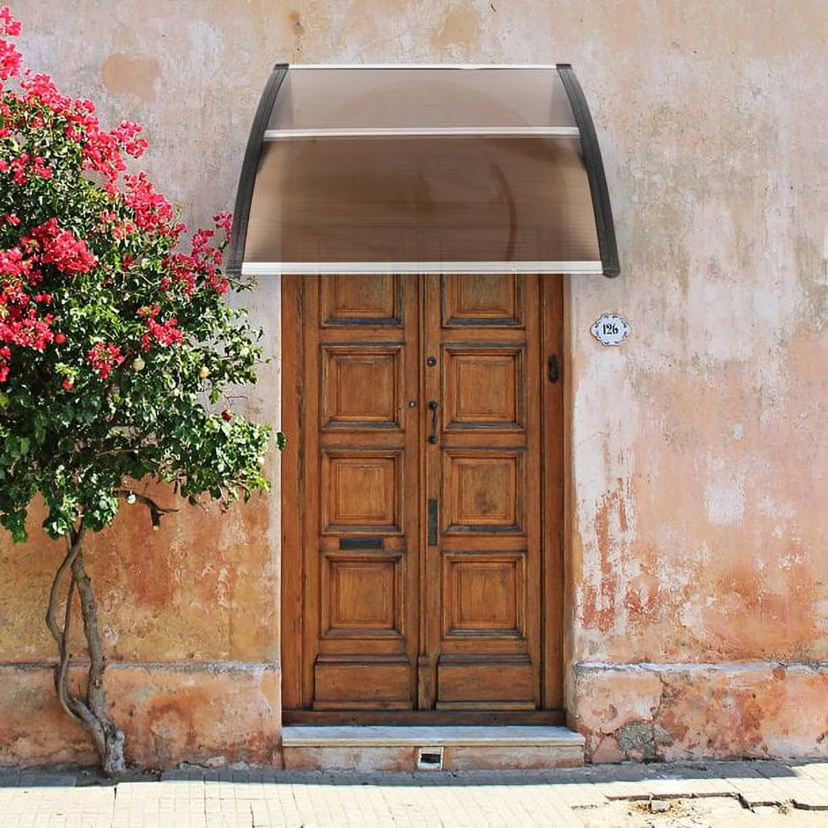 Window Awnings 40" x 38" Brown & Black X9701