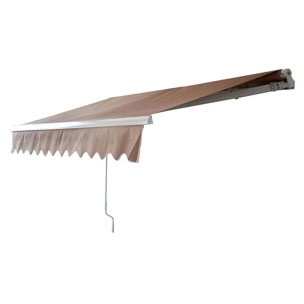 Brown Retractable Patio Awning Canopy E9277