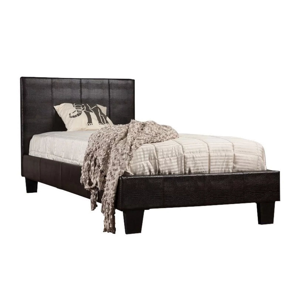 Faux Leather Queen Platform Bed X7651