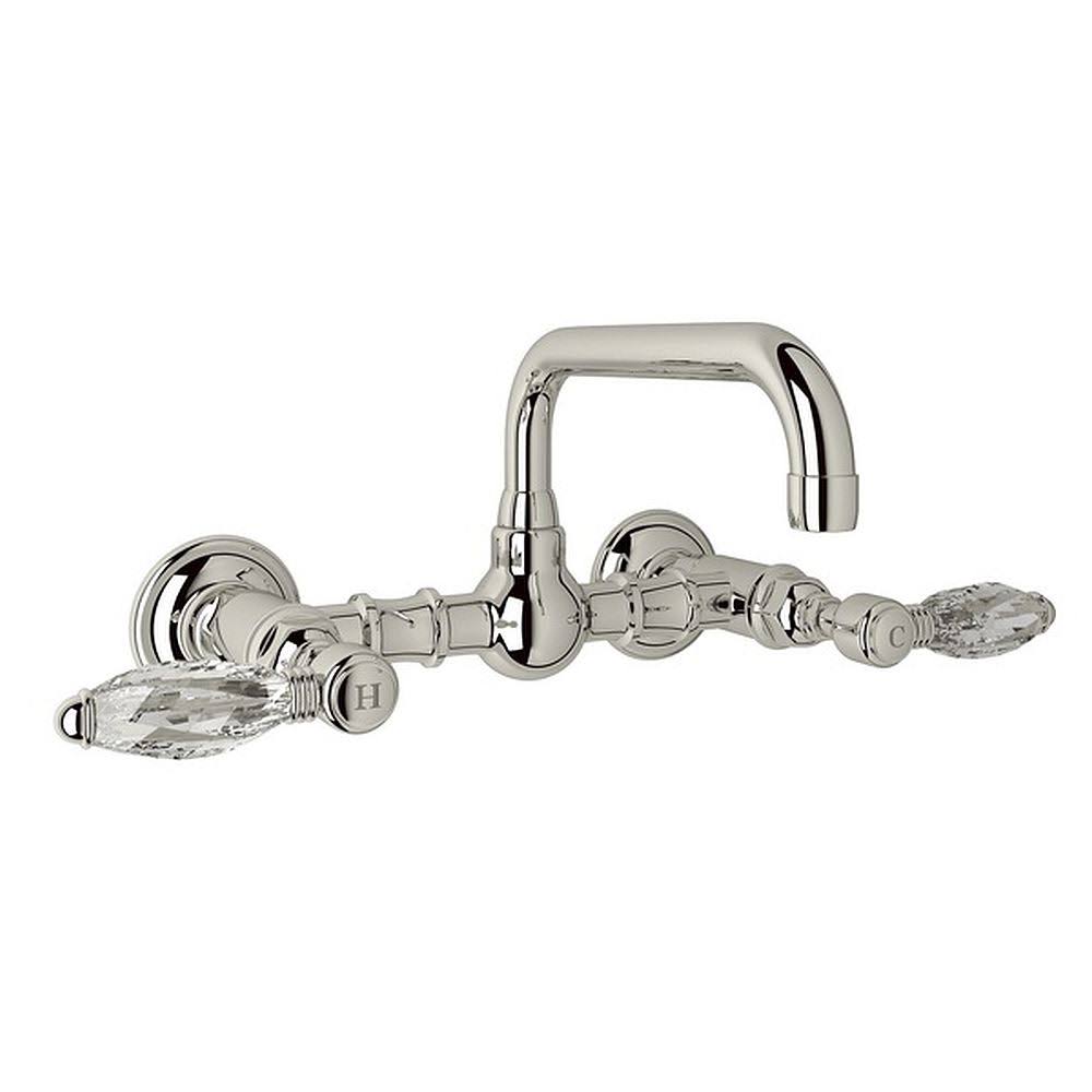 Polished Nickel Wall Mount Bridge Lavatory Faucet V843628