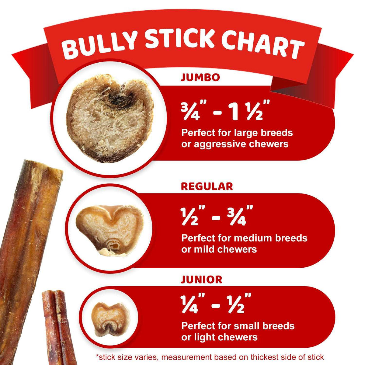 Bully Sticks for Dogs S859