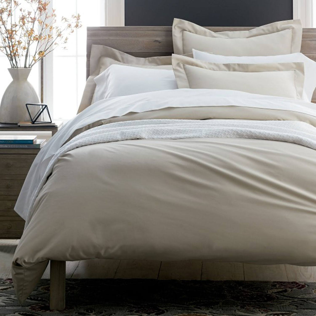 Green Supima Cotton Sateen Queen Duvet Cover W83505