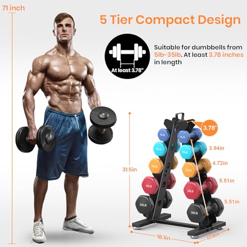 Dumbbell Rack Stand with Handle E852