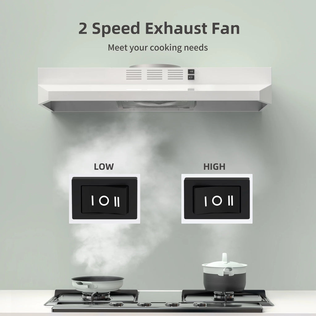 30 inch Under Cabinet Range Hood with 2 Speed Exhaust Fan A265