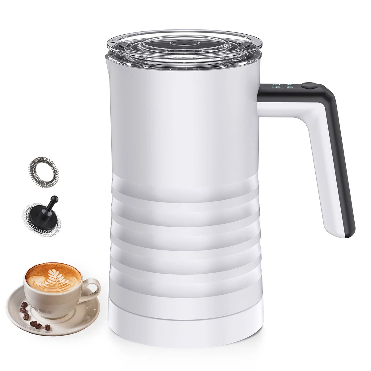 Electric Milk Frother and Steamer 4 in 1 580ml Stainless Steel L5676