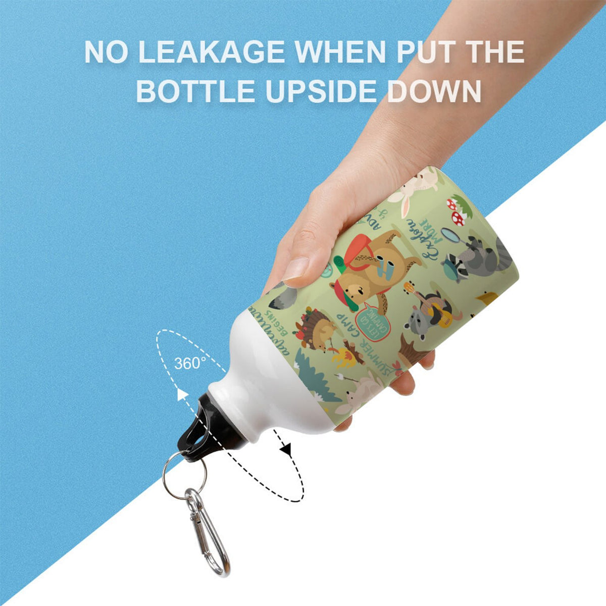 400ml Sport Aluminum Water Bottle with Twist Cap F311