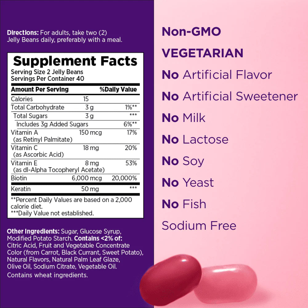 Hair, Skin and Nail Biotin & Vitamins A, C, & E, 80 Count K5893