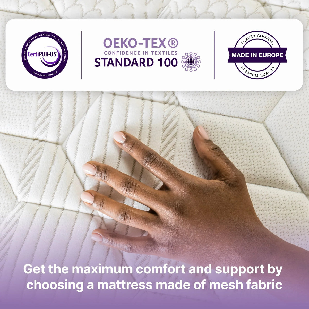 Queen Size Hybrid Memory Foam Pocket Spring Mattress O18838