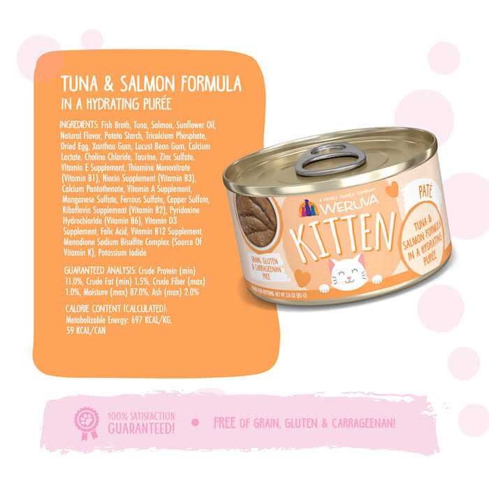Kitten Tuna & Salmon Puree Cat Food O4442