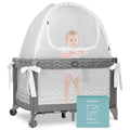 Baby Safety Pop Up Pack n Play Tent with Auto-Lock Zippers Y49056