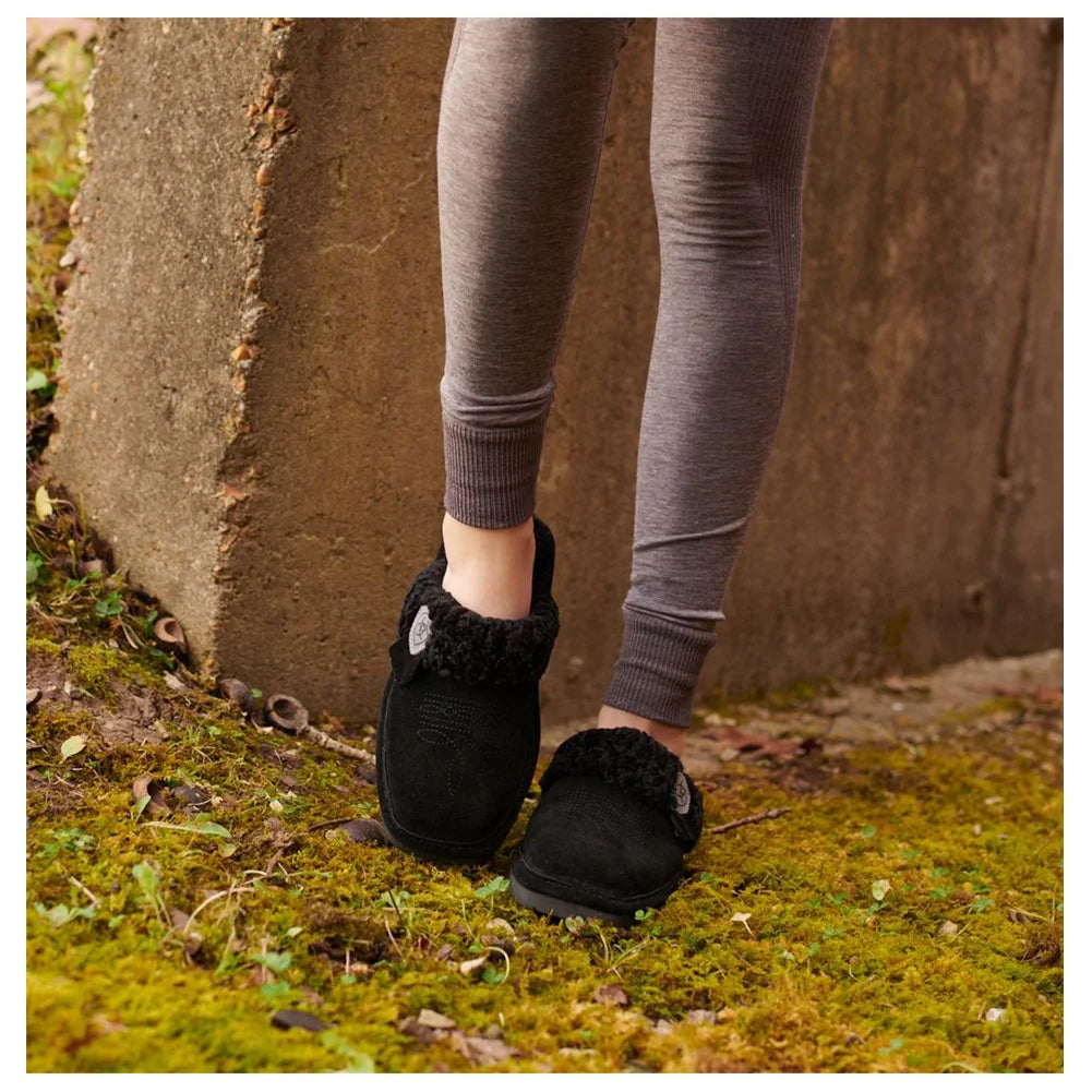 Black Square Toe Slide N58604