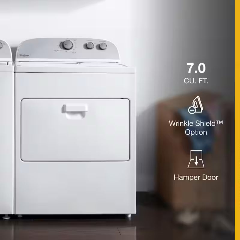 7.0 cu. ft. White Electric Vented Dryer P212