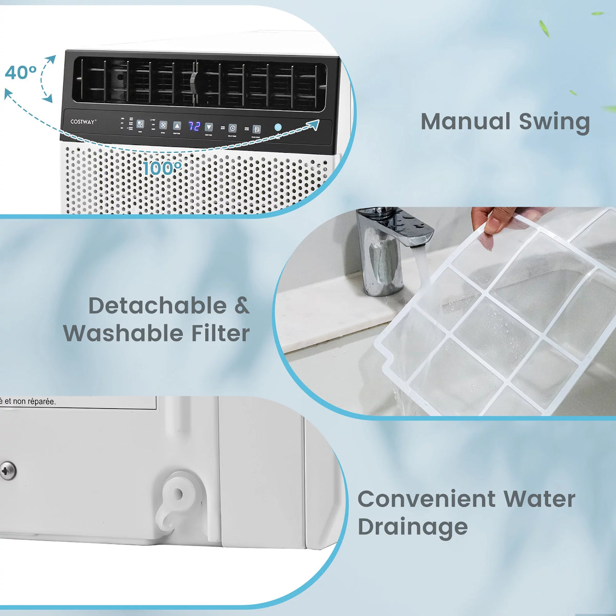 6000 BTU Window Air Conditioner with Remote O3408