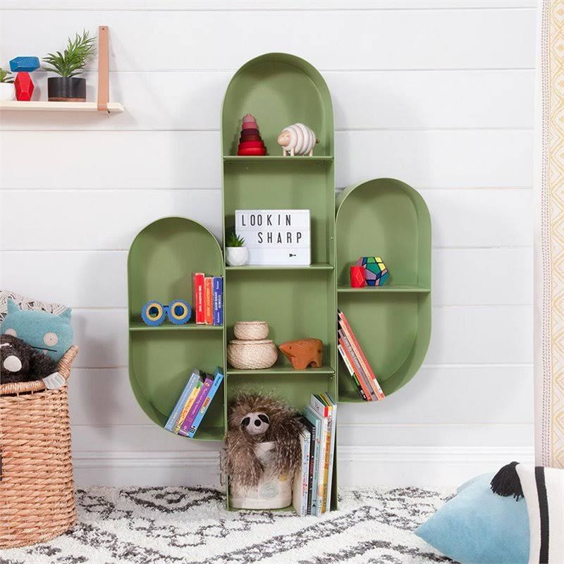 Sage Green Bookcase J2237