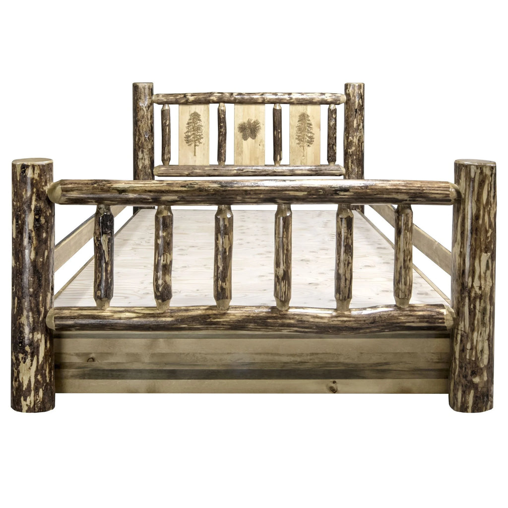 Brown Wood Twin Storage Bed Z327264