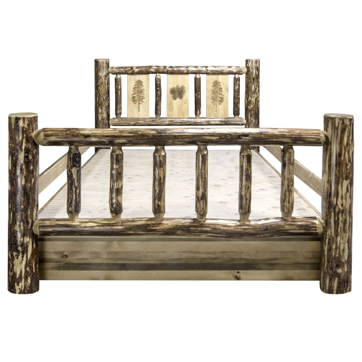 Brown Wood Twin Storage Bed Z327264