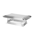 18 in. x 9 in. Bolt-On Single Flue Chimney Cap in Stainless Steel A96935