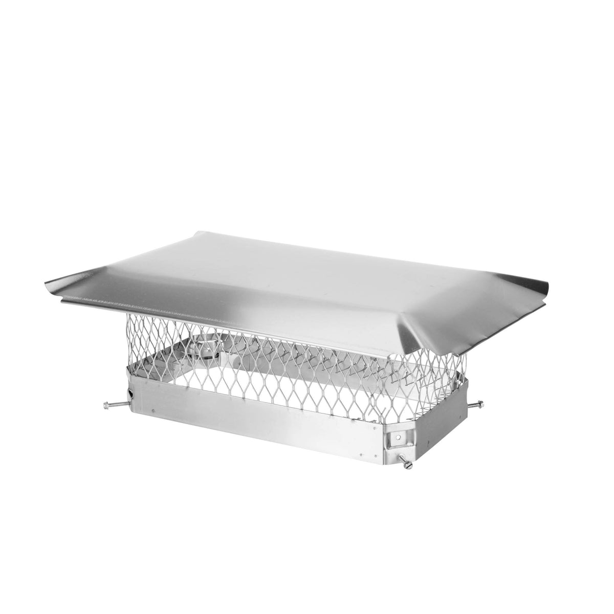 18 in. x 9 in. Bolt-On Single Flue Chimney Cap in Stainless Steel A96935