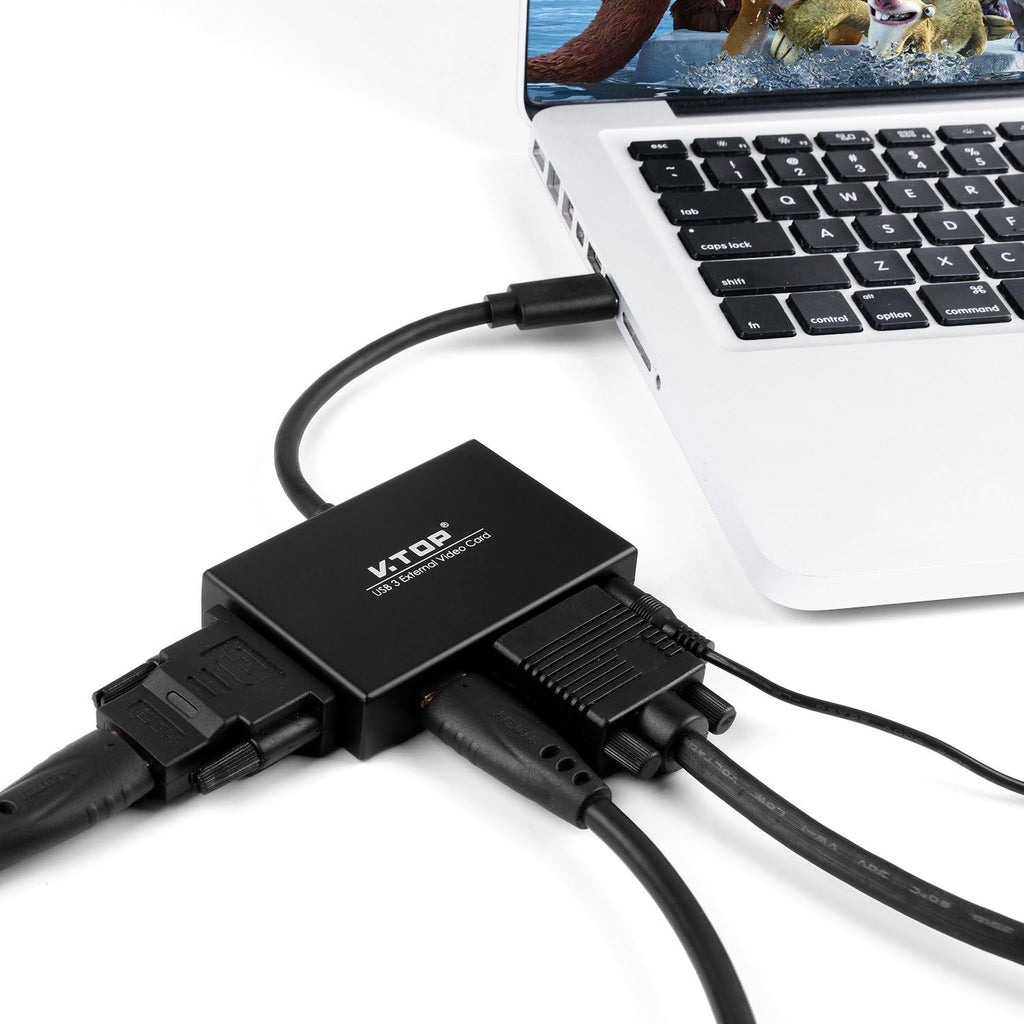 USB 3.0 to HDMI-DVI-VGA Video Graphics Card Adapter V800955