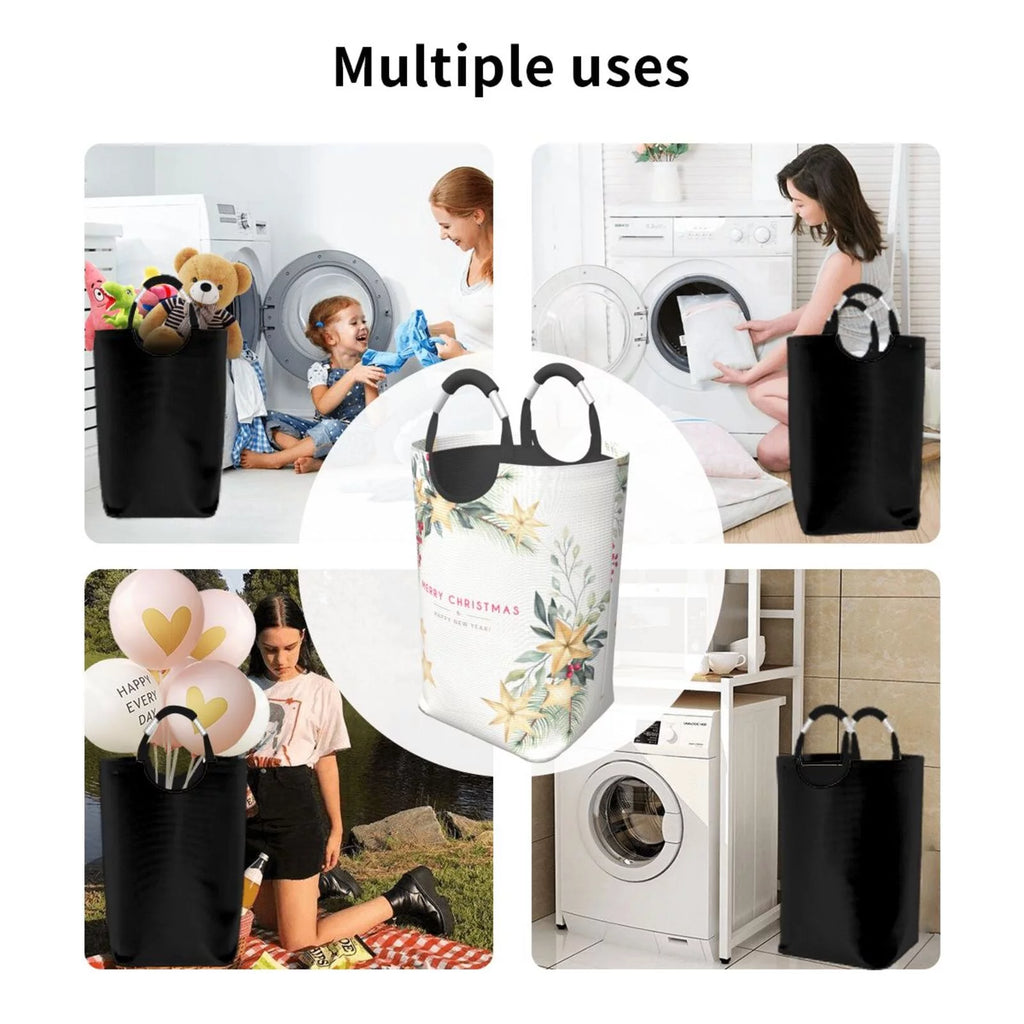 Collapsible Laundry Basket Hamper with Aluminum Handle, 50L V343