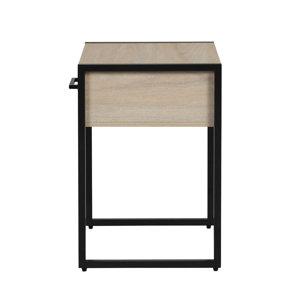 Beige Oak 1 Drawer Nightstand U5442