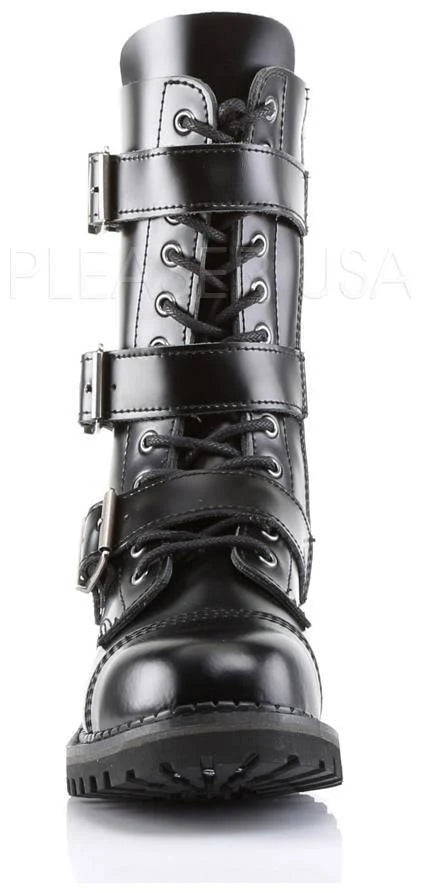 Black Leather Boots L843
