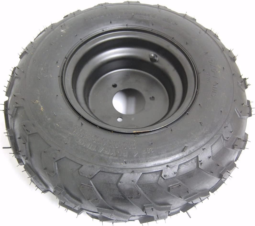 16x8-7 7" Black Wheel Rim Tire Assembly Pack of 2 S651215