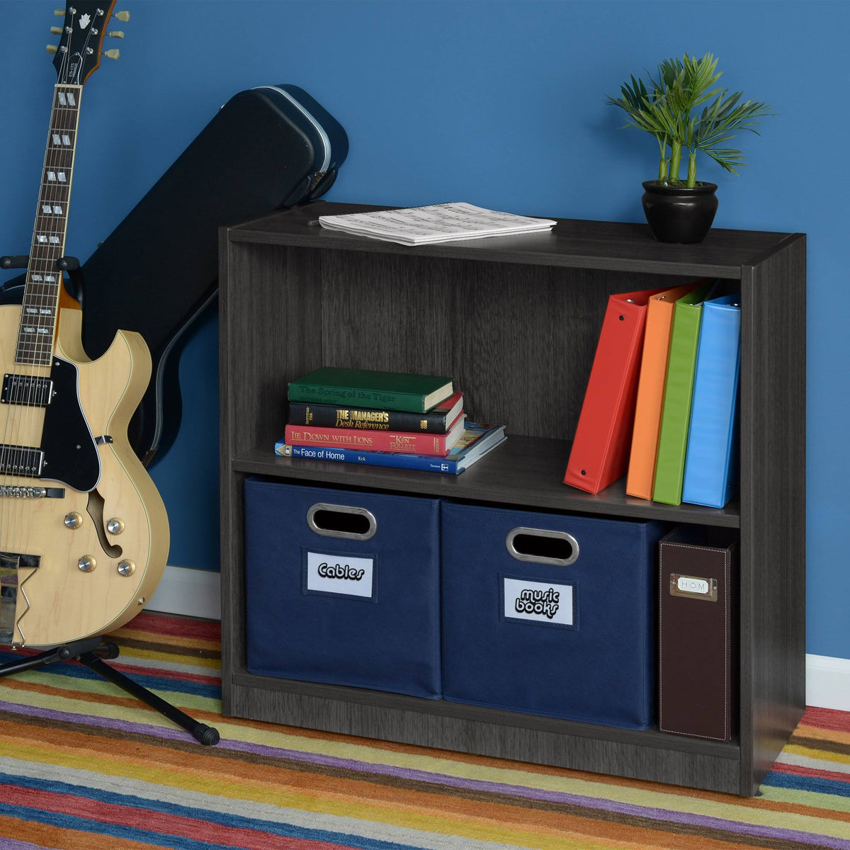 Ash Grey High Bookcase B62578
