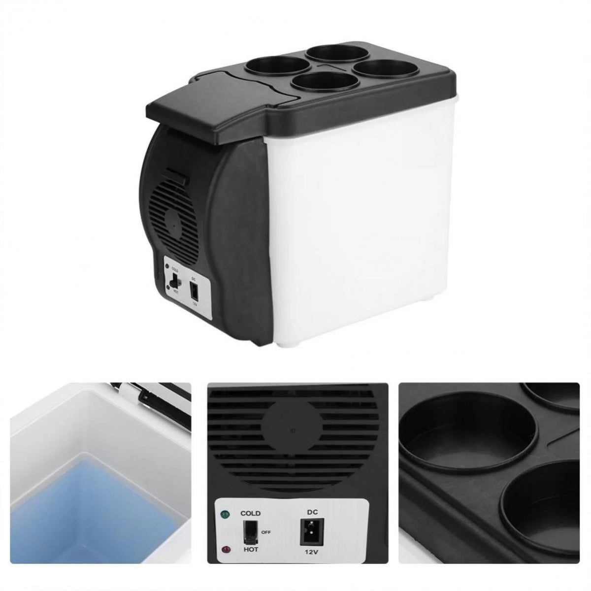 12V 6L Portable Car Refrigerator Warmer Cooler B336070