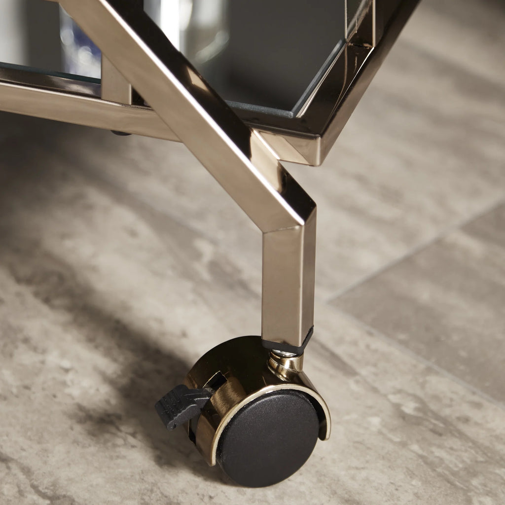 Champagne Gold Bar Cart V54855