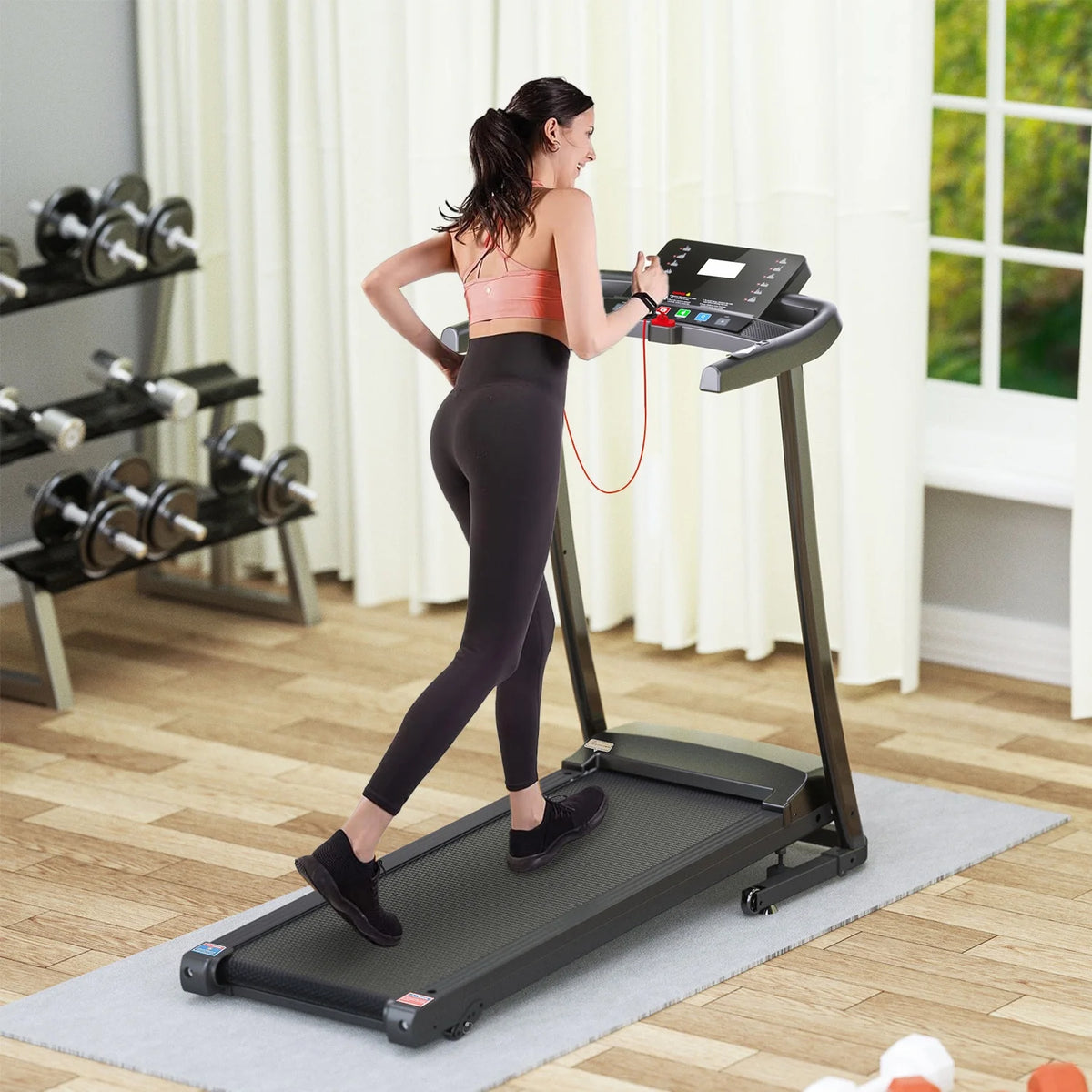 2.5HP Foldable Electric Treadmill with Shock-Absorbent Deck P20104
