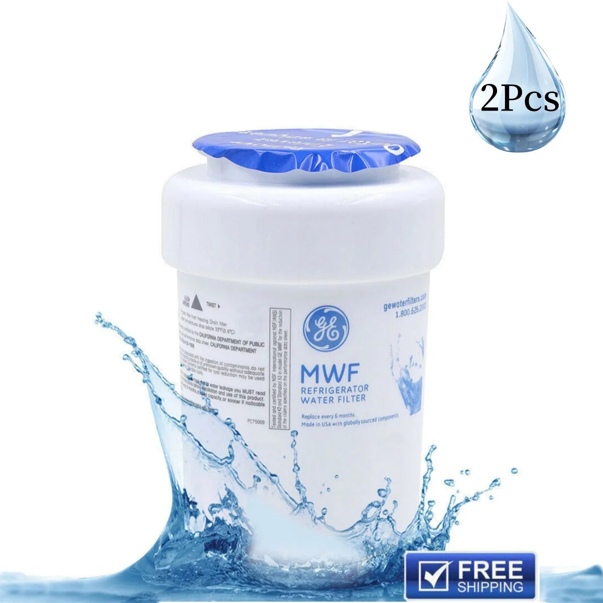 Refrigerator Water Filter 2Pcs Y831