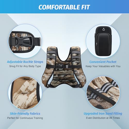 Weighted Vest with Reflective Stripe E408