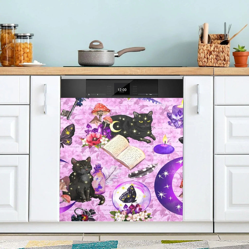 Purple Magnetic Dishwasher Magnet Cover 23 x 26 Inch F54114