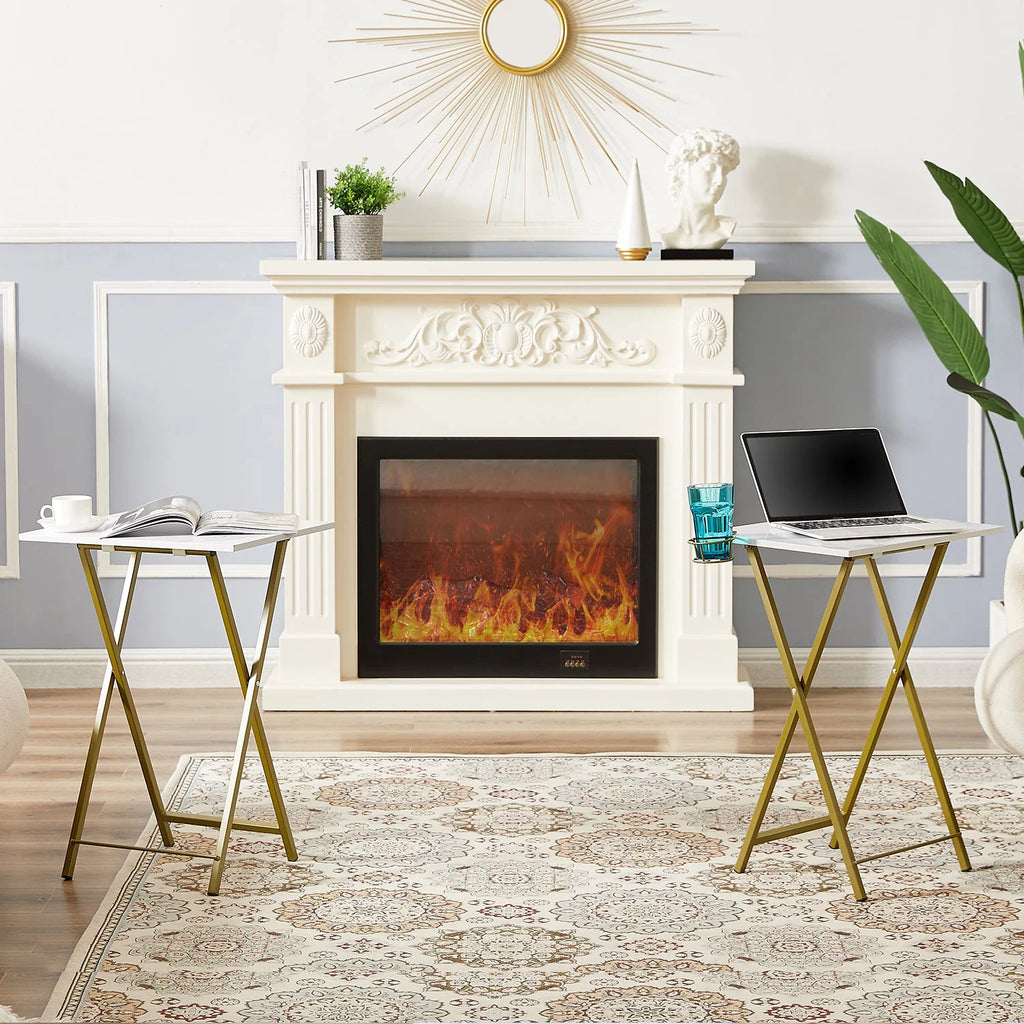 3-Piece Coffee Table Set with 2 TV Tray Table G40544