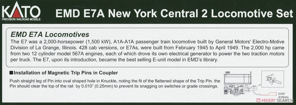 N Scale E7A 2-Car Set L74540