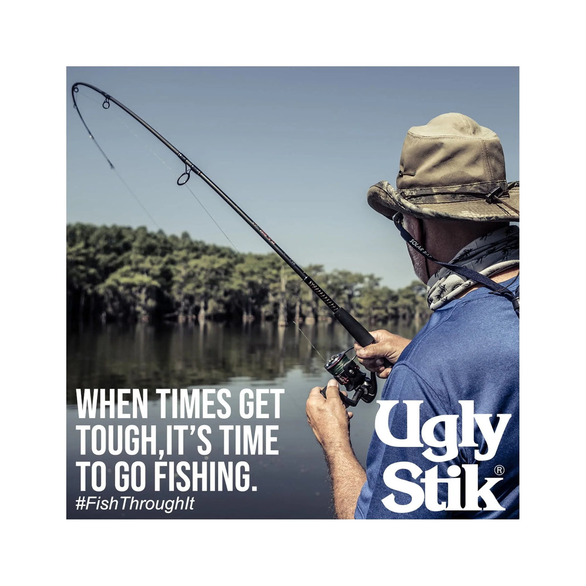 7' Catfish Spinning Fishing Rod and Reel Combo I45334