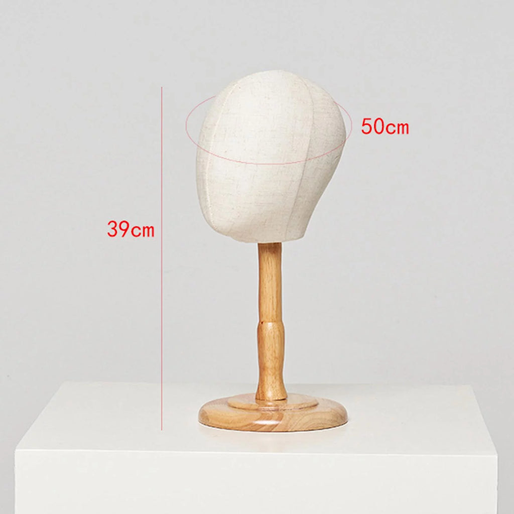 Portable Hat Display Holder with Wood Base 39cm U774