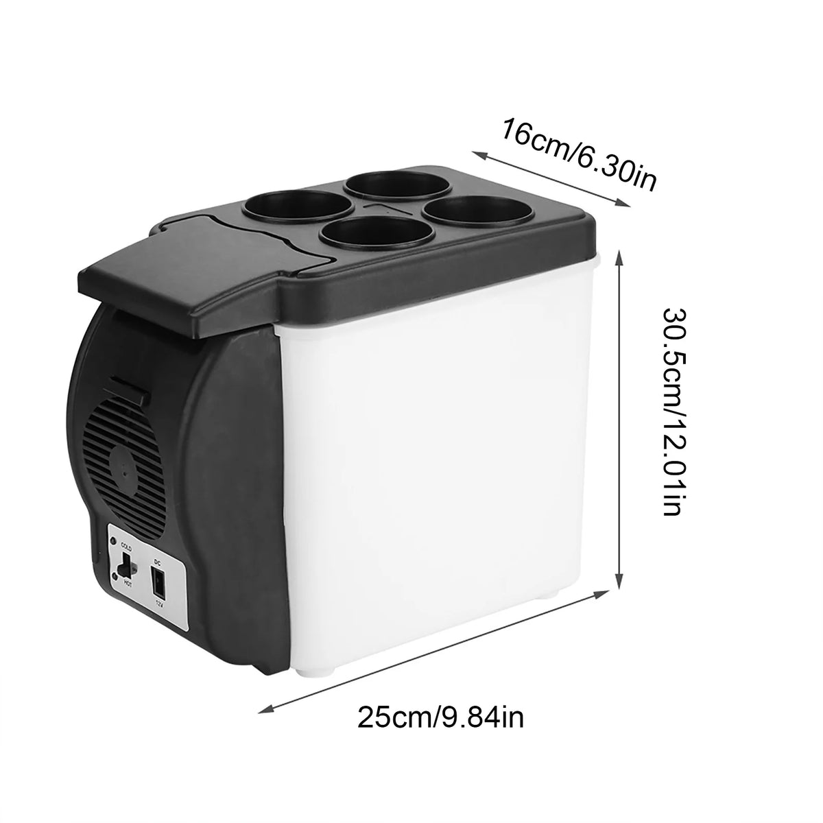 12V 6L Portable Car Refrigerator Warmer Cooler B336070