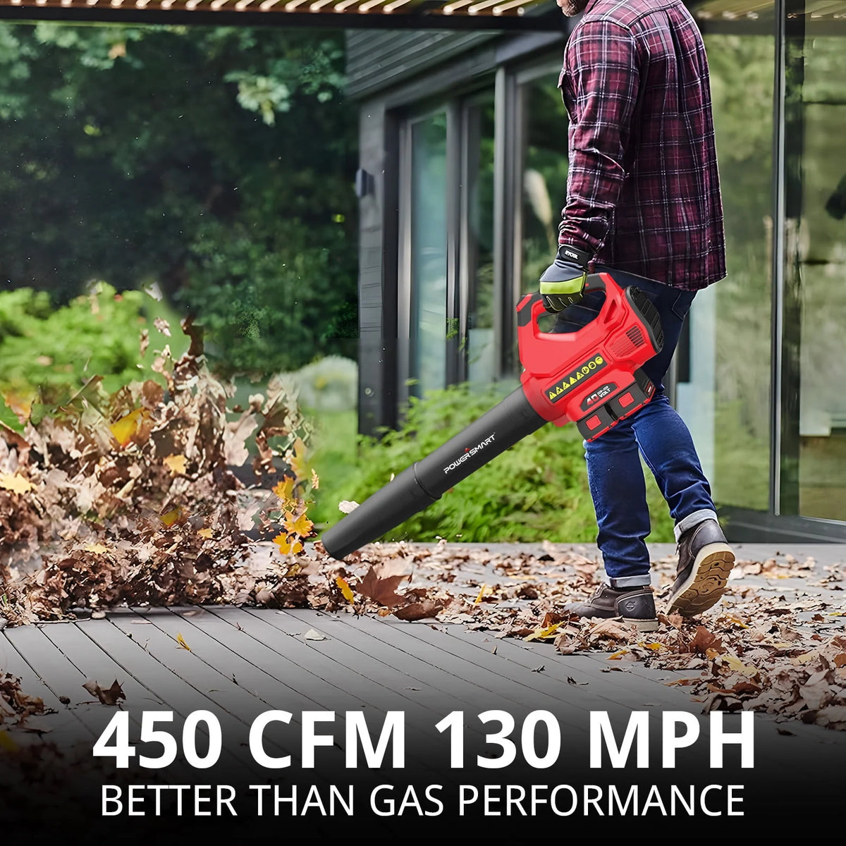 40V 450CFM 130MPH Cordless Leaf Blower W777