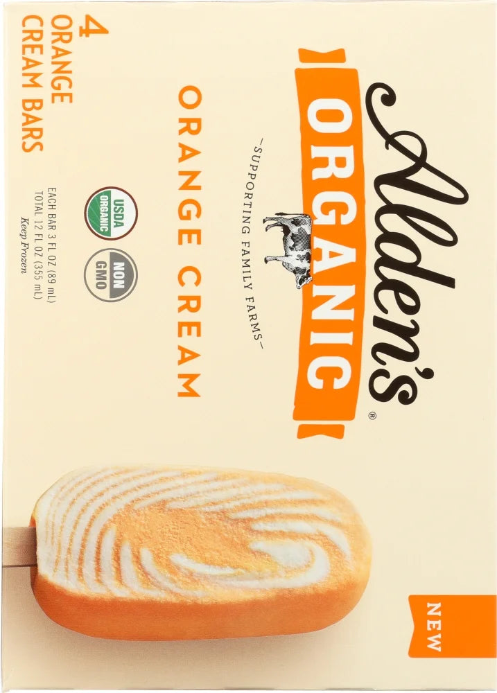 Organic Orange Cream Ice Cream Bars, 3 Fl Oz, 4 Count X41401
