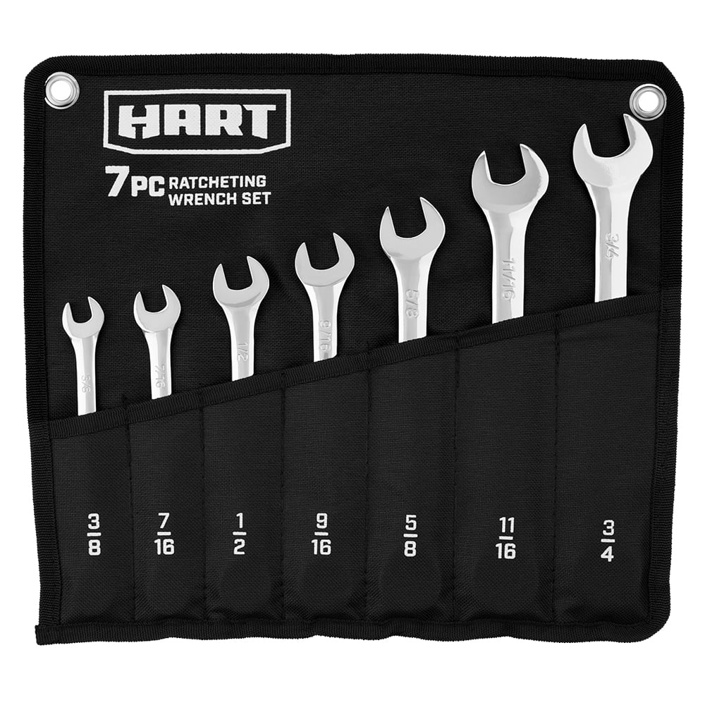 7-Piece SAE Ratcheting Wrench Set with Tool Pouch U58256