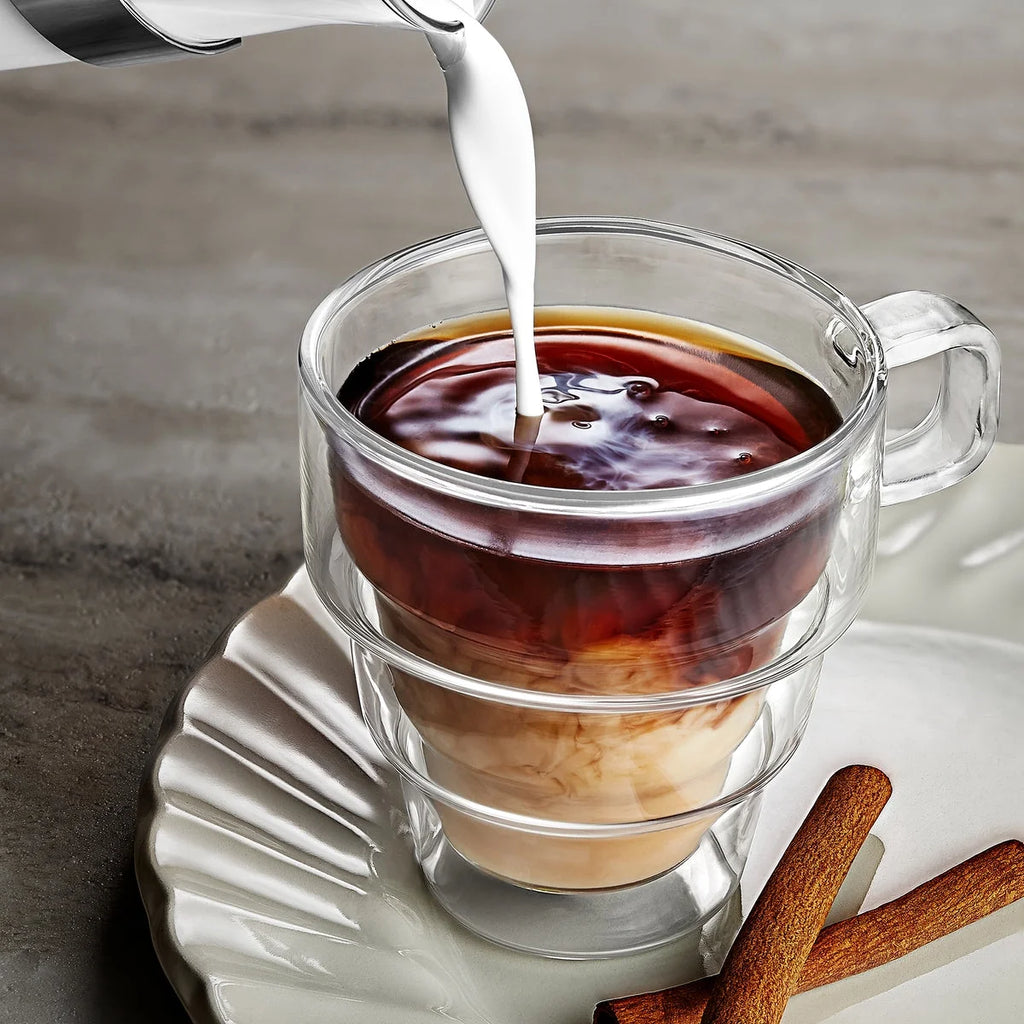 Double Wall Glass Coffee Mugs, 15.5 oz (Set of 2) G3649