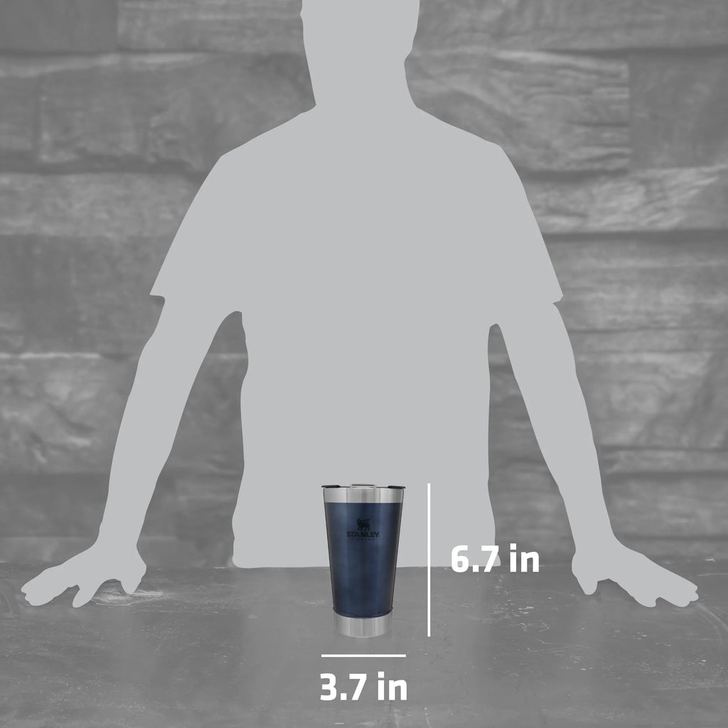 16 oz. Vacuum Stainless Steel Pint Glass T811308
