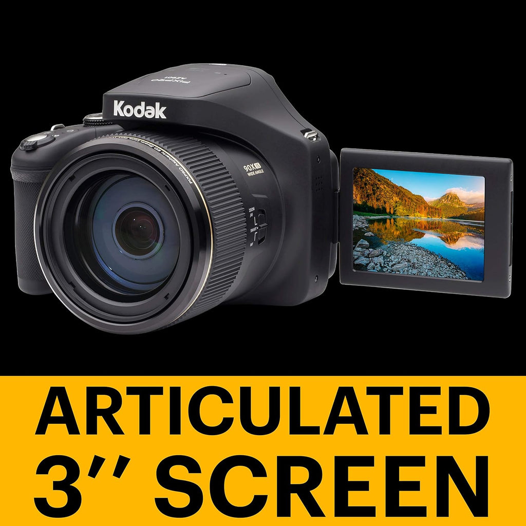 20MP Digital Camera with 90X Optical Zoom and 3 LCD (Black) T86450