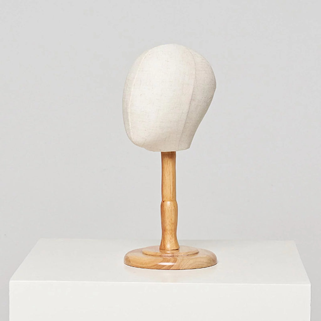 Portable Hat Display Holder with Wood Base 39cm U774