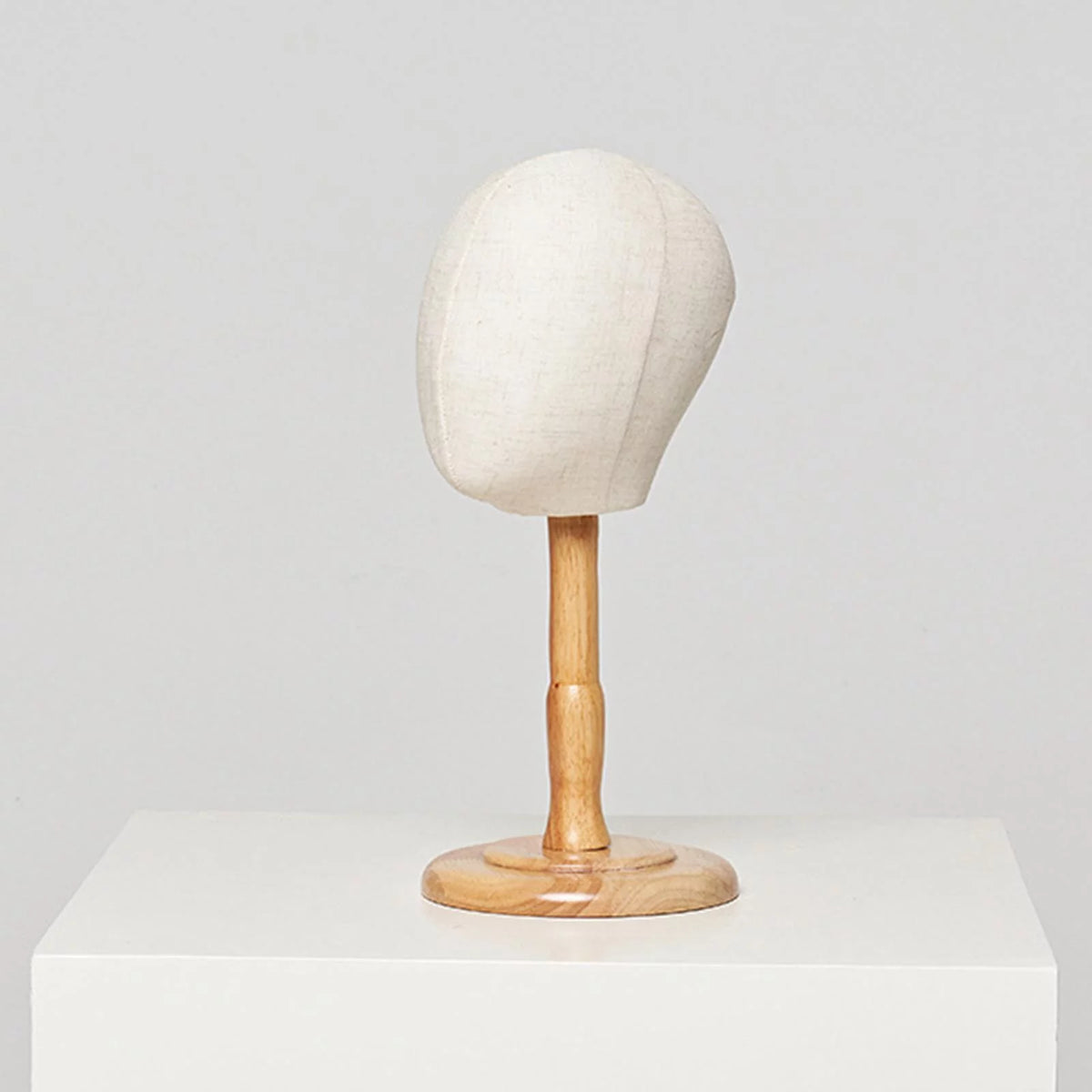 Portable Hat Display Holder with Wood Base 39cm U774
